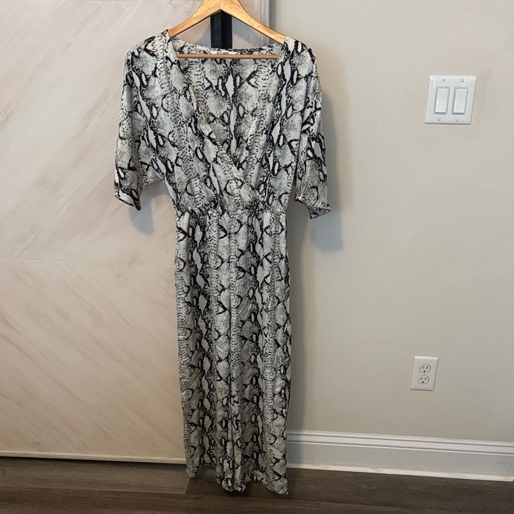 NWOT BB Dakota Snakeskin Print Jumpsuit
